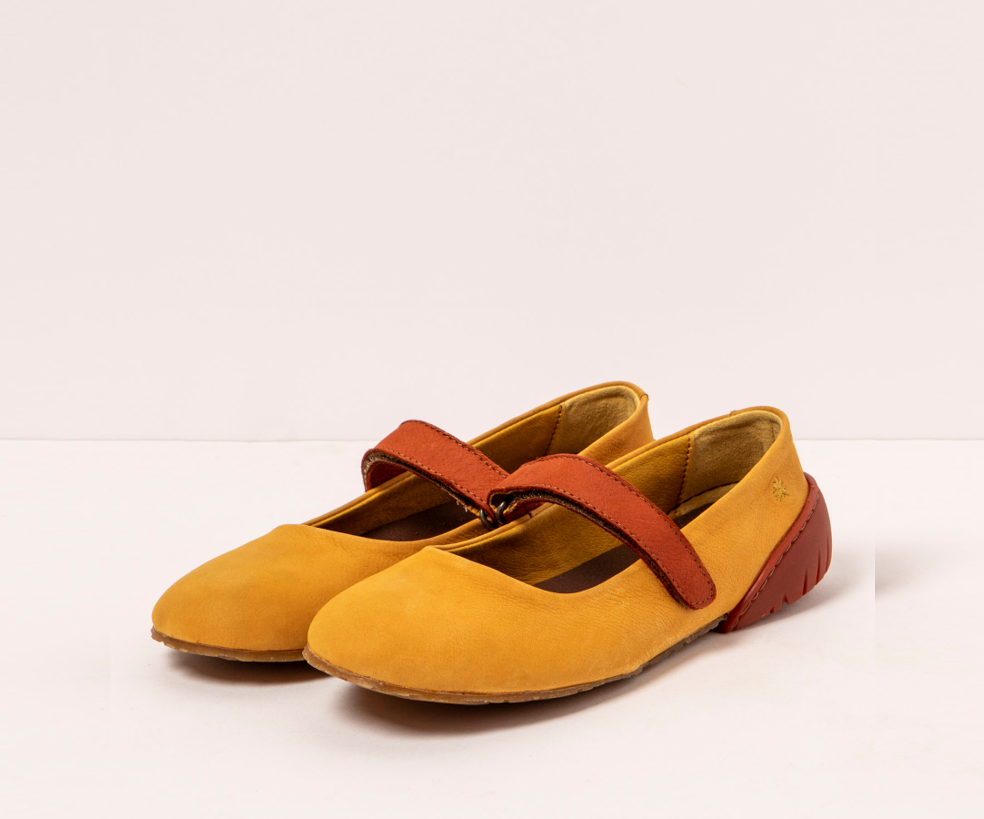 NANTES 1941 YELLOW NUBUCK MARY JANE
