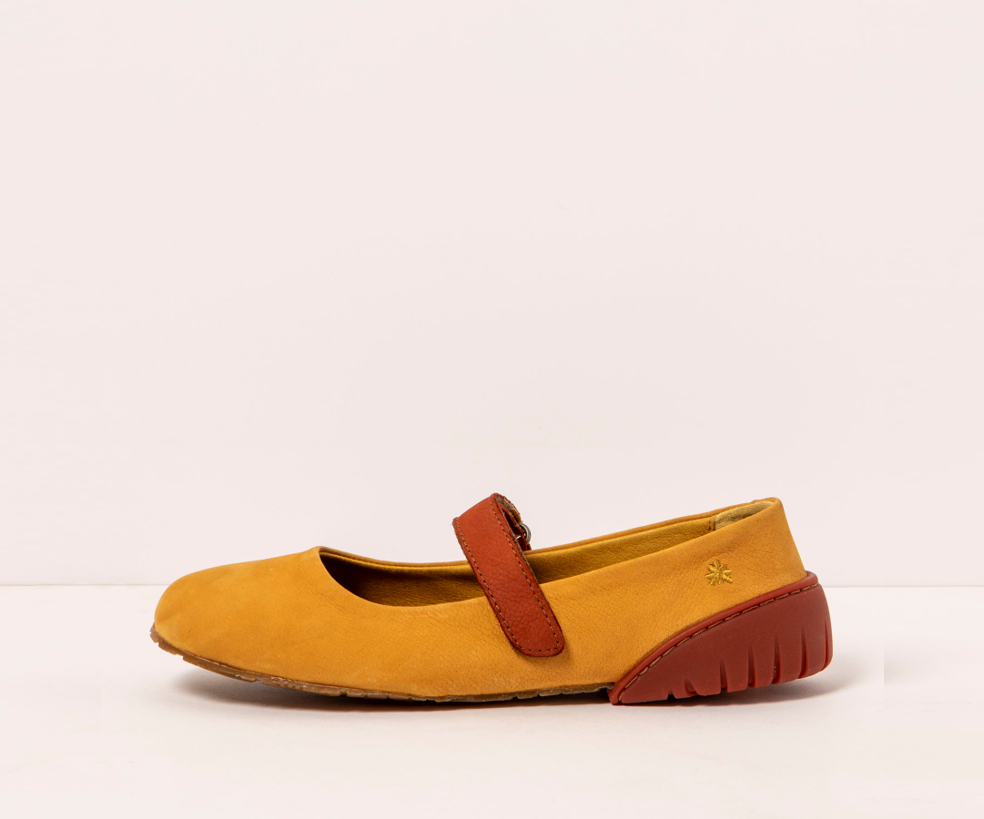 NANTES 1941 YELLOW NUBUCK MARY JANE