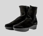 NAOWOO BLACK MID CALF BOOT