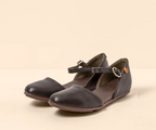 STELLA ND54 BLACK LEATHER SANDALS