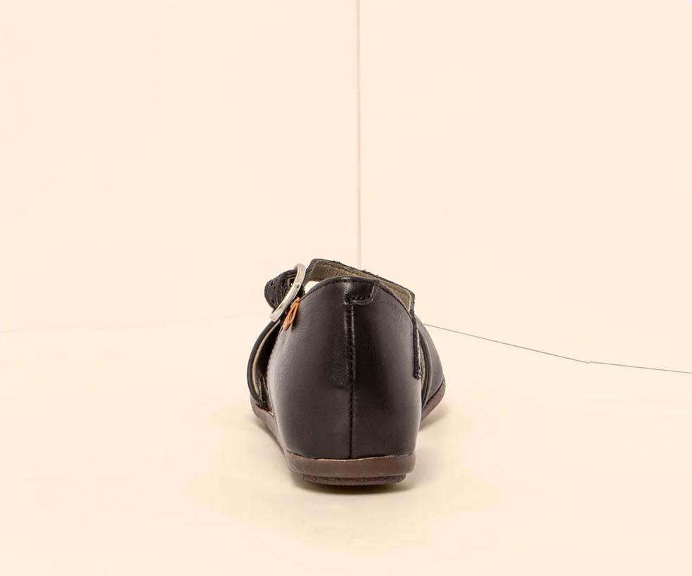STELLA ND54 BLACK LEATHER SANDALS