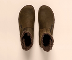NIDO N5457 KHAKI LEATHER ANKLE BOOTS