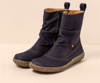 NIDO N722 NAVY BLUE LEATHER ANKLE BOOT
