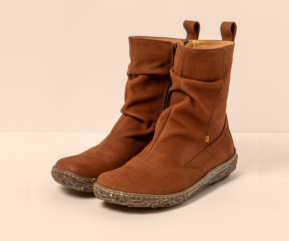 NIDO N722 BROWN LEATHER ANKLE BOOT