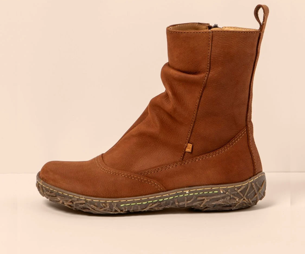 NIDO N722 BROWN LEATHER ANKLE BOOT