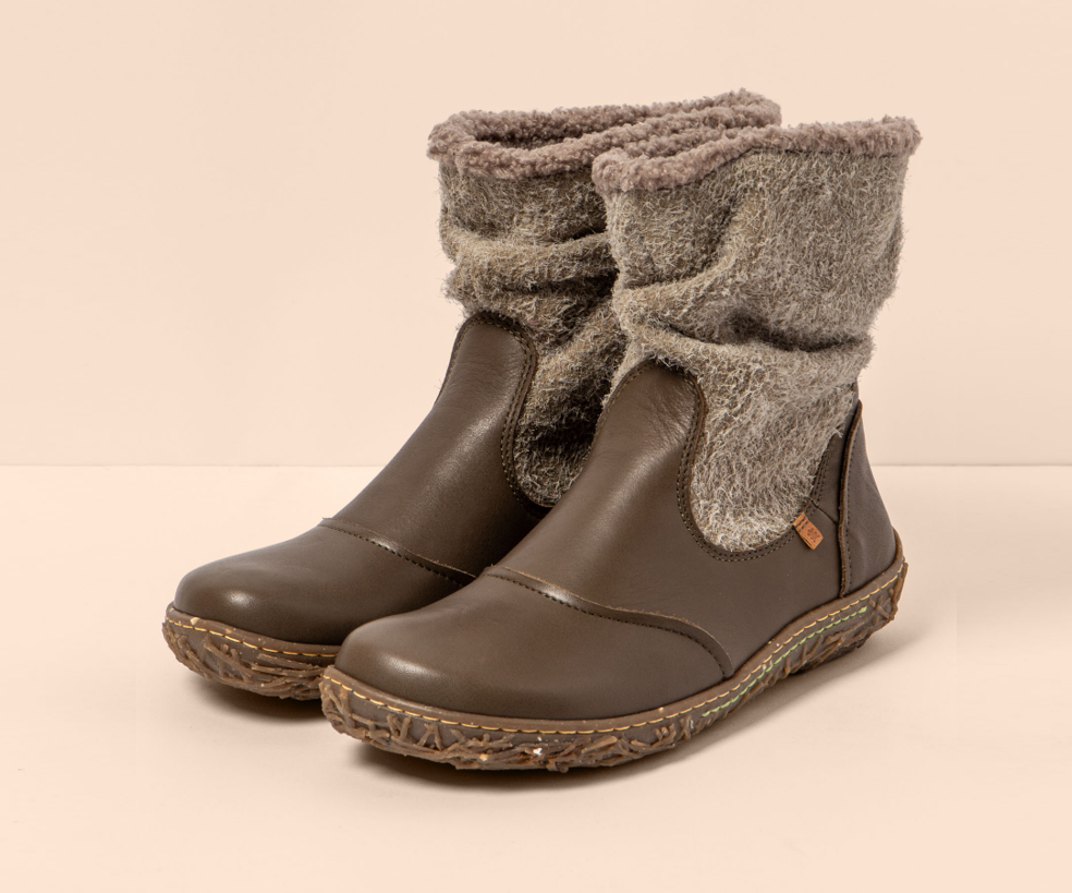 NIDO N758 BROWN LEATHER ANKLE BOOT