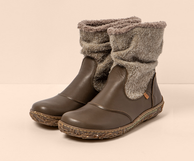 NIDO N758 BROWN LEATHER ANKLE BOOT