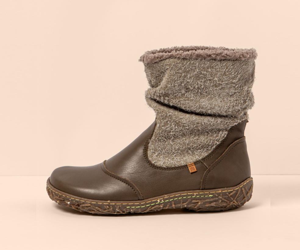 NIDO N758 BROWN LEATHER ANKLE BOOT