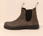 NOMADA N5262 KHAKI LEATHER ANKLE BOOTS
