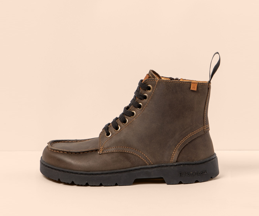 NOMADA N5263 BROWN LEATHER LACEUP BOOTS