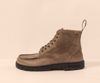 NOMADA N5263 STONE LEATHER LACEUP BOOTS