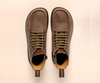 NOMADA N5263 STONE LEATHER LACEUP BOOTS