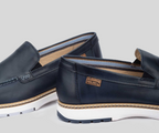 PIKOLINOS SAMPLE - OLVERA M8A-3189 MEN'S NAVY LEATHER MOCCASIN