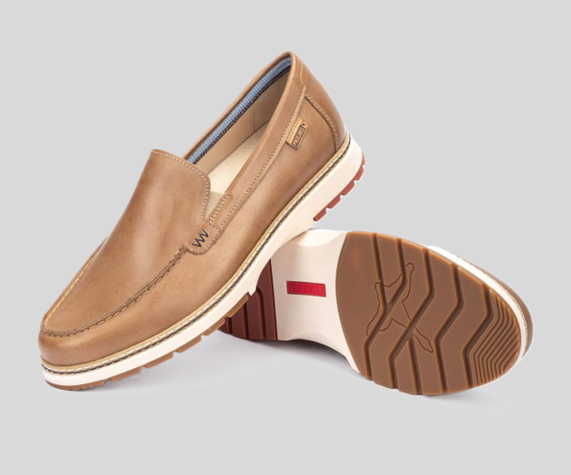 PIKOLINOS SAMPLE - OLVERA M8A-3189 MEN'S BEIGE LEATHER MOCCASIN