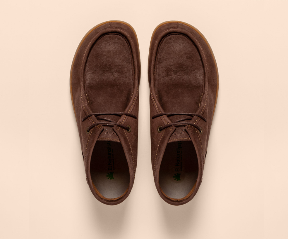 ORIGEN N5917 BROWN LEATHER ANKLE BOOT