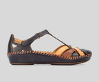 P.VALLARTA 655-0732 NAVY SEMI OPEN SANDALS