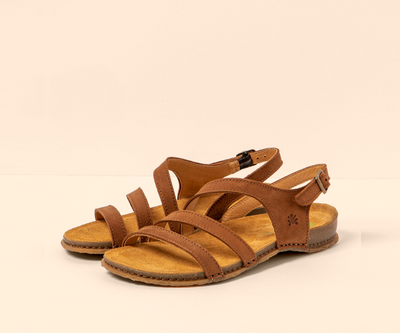 PANGLAO N5811 BROWN LEATHER SANDALS