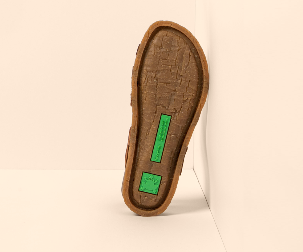 PANGLAO N5811 BROWN LEATHER SANDALS