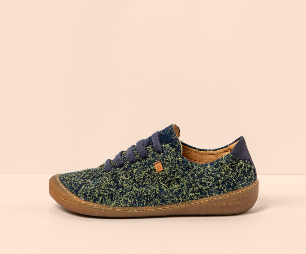 PAWIKAN N5770 NAVY & GREEN TEXTURED SNEAKER