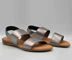 PINAZ 631 SILVER ELASTICATED SANDALS