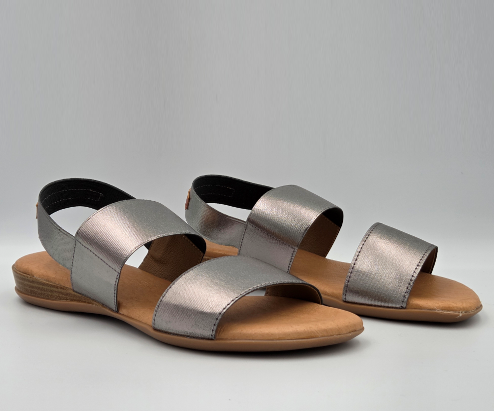 PINAZ 631 SILVER ELASTICATED SANDALS