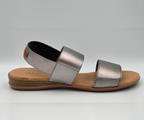 PINAZ 631 SILVER ELASTICATED SANDALS