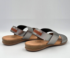 PINAZ 631 SILVER ELASTICATED SANDALS