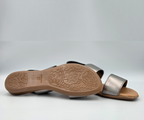 PINAZ 631 SILVER ELASTICATED SANDALS