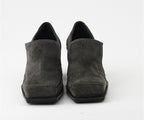 RAS SHOES SAMPLE - POPULAR 8328 GREY SUEDE HEELED LOAFER
