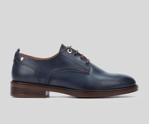 PUERTOLLANO W3C-4867 NAVY LEATHER BROGUE