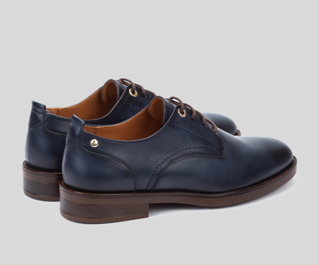 PUERTOLLANO W3C-4867 NAVY LEATHER BROGUE