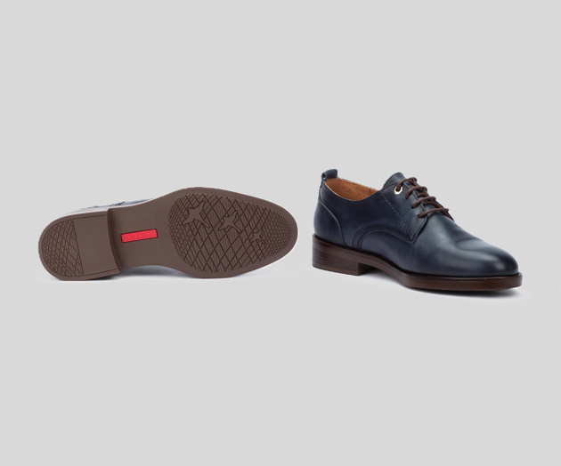 PUERTOLLANO W3C-4867 NAVY LEATHER BROGUE