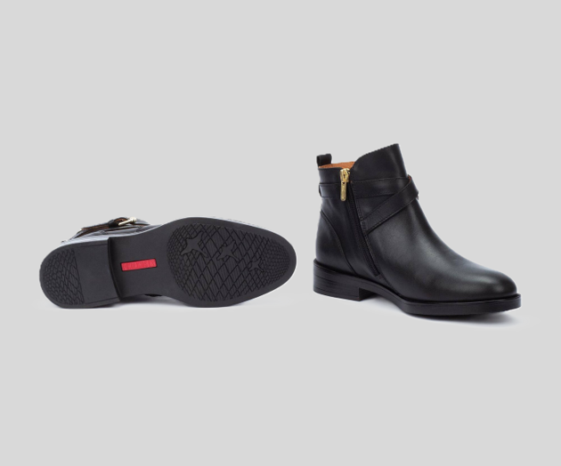 PUERTOLLANO W3C-8869 BLACK ANKLE BOOT
