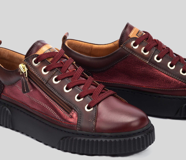PIKOLINOS SAMPLE - RIELLS W4Z-6784 RED LEATHER SNEAKER