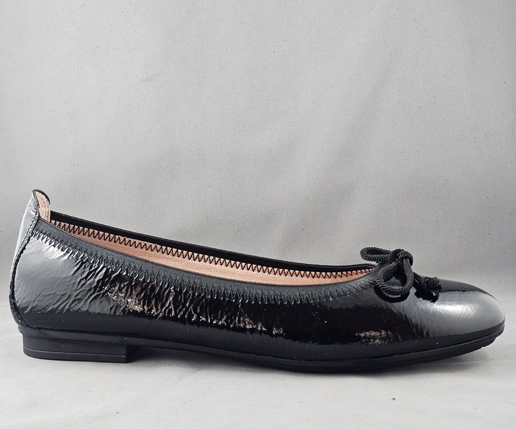 BASIL HI253731 BLACK PATENT BALLERINA