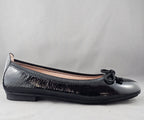 BASIL HI253731 BLACK PATENT BALLERINA