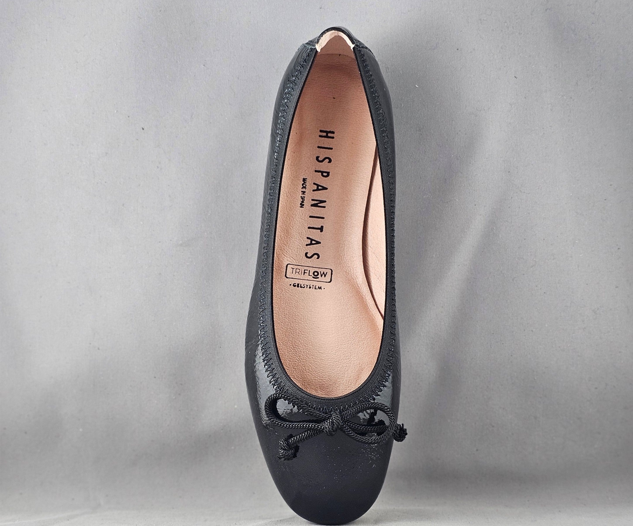 BASIL HI253731 BLACK PATENT BALLERINA