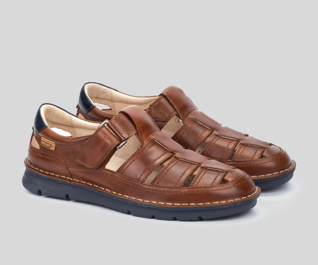 PIKOLINOS SAMPLE - RIVAS M3T-0113 MEN'S BROWN LEATHER SANDAL