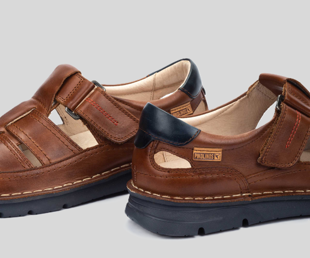 PIKOLINOS SAMPLE - RIVAS M3T-0113 MEN'S BROWN LEATHER SANDAL