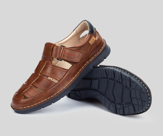PIKOLINOS SAMPLE - RIVAS M3T-0113 MEN'S BROWN LEATHER SANDAL
