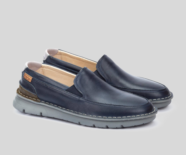 PIKOLINOS SAMPLE - RIVAS M3T-3197 MEN'S NAVY LEATHER MOCCASIN