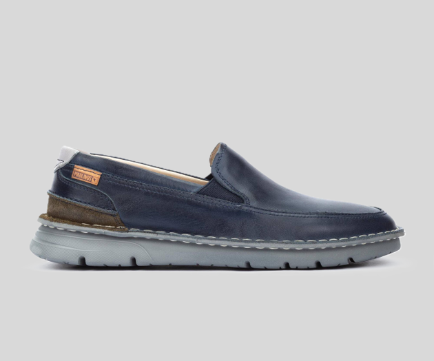 PIKOLINOS SAMPLE - RIVAS M3T-3197 MEN'S NAVY LEATHER MOCCASIN