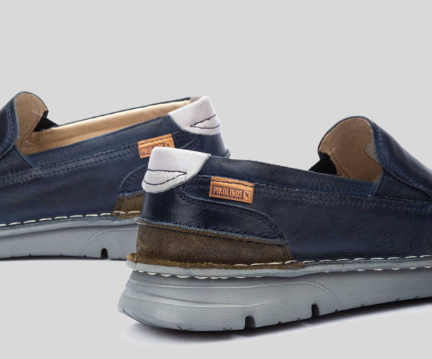 PIKOLINOS SAMPLE - RIVAS M3T-3197 MEN'S NAVY LEATHER MOCCASIN