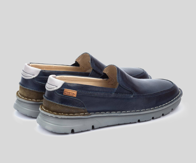 PIKOLINOS SAMPLE - RIVAS M3T-3197 MEN'S NAVY LEATHER MOCCASIN