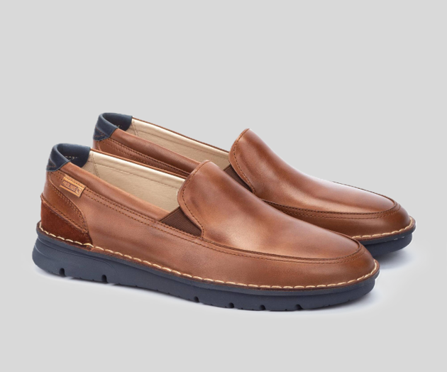 PIKOLINOS SAMPLE - RIVAS M3T-3197 MEN'S BROWN LEATHER MOCCASIN
