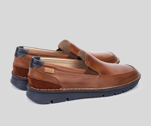 PIKOLINOS SAMPLE - RIVAS M3T-3197 MEN'S BROWN LEATHER MOCCASIN