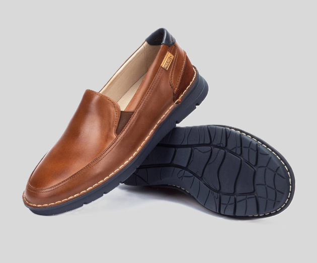 PIKOLINOS SAMPLE - RIVAS M3T-3197 MEN'S BROWN LEATHER MOCCASIN