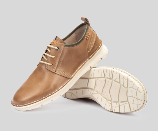 PIKOLINOS SAMPLE - RIVAS M3T-4232 MEN'S TAN LEATHER SNEAKER