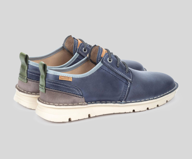 PIKOLINOS SAMPLE - RIVAS M3T-4232 MEN'S BLUE LEATHER SNEAKER