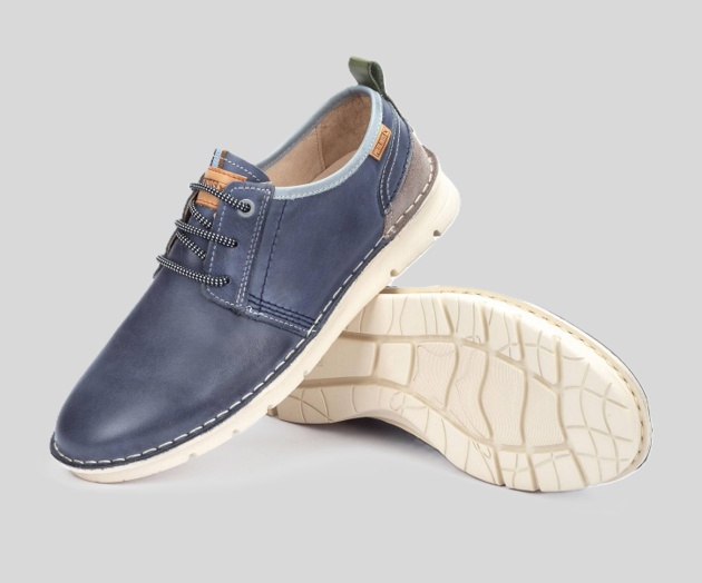 PIKOLINOS SAMPLE - RIVAS M3T-4232 MEN'S BLUE LEATHER SNEAKER